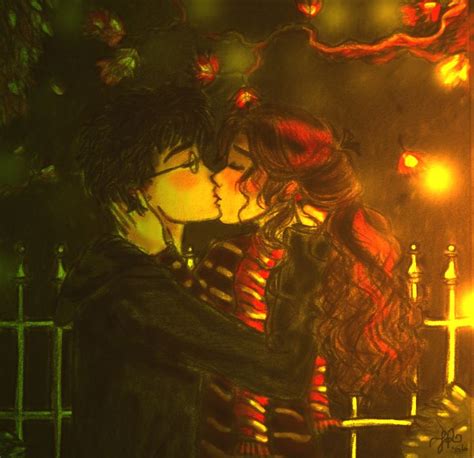 harry potter and hermione kiss|More.